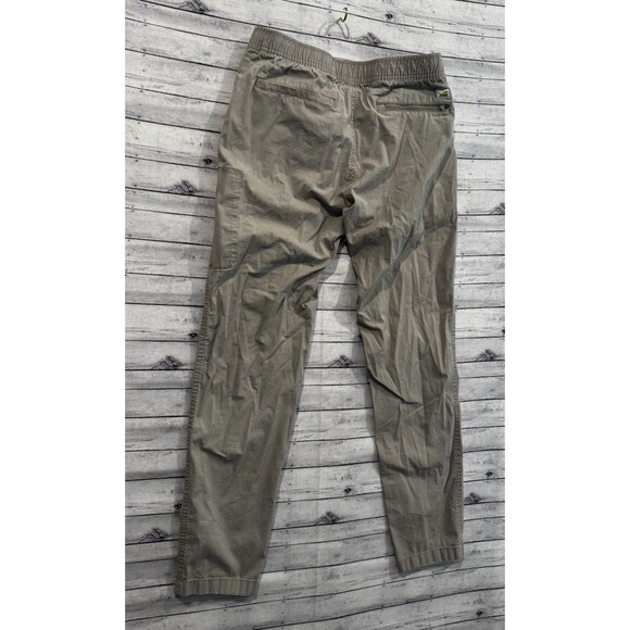 Vuori Mens Ripstop Trail Pant Sz M Khaki Active Zip Pocket Outdoor Casual W FLAW - Picture 13 of 16